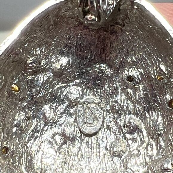 Stunning Vintage TS Green & Silver Ladybug - Picture 5 of 7